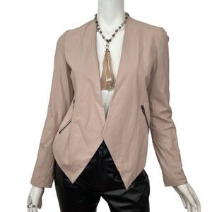 ANTONIO MELANI Blush Leather Jacket